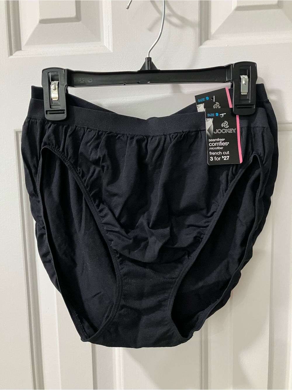 Jockey Black Seamfree Comfies French Cut Briefs